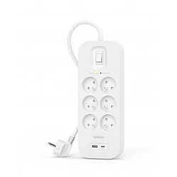 Surge Protector SurgePlus 6xFR 1xUSB-A 1xUSB-C 650J 2M