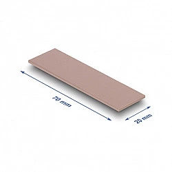 Wärmeleitpad 70 x 20 x 1,75 mm für M.2 Module 3,0 W/mK - Silikonfrei
