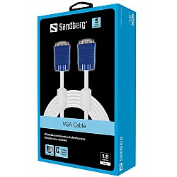 SANDBERG VGA-Kabel - HD-15 (VGA) (M) zu HD-15 (VGA)