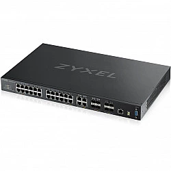 Zyxel XGS4600-32 - Switch - L3 - managed - 24 x 10/100/1000 + 4 x Kombi-Gigabit-SFP + 4 x 10 Gigabit SFP+ - an Rack montierbar (XGS4600-32-ZZ0102F)