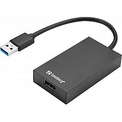 USB 3.0 to HDMI Converter, Passive Video Converter, Black, Windows 10, Windows
