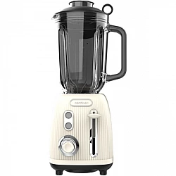 Standmixer Power Black Titanium RetroBeige (beige, 1.200 Watt, 1,5 Liter)