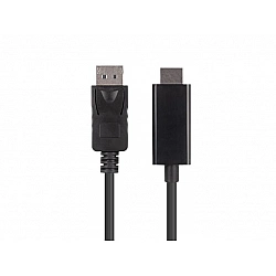 Lanberg DisplayPort to HDMI Cable CA-DPHD-11CC-0018-BK DisplayPort Male HDMI Male DP to HDMI 1.8 m