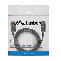 Lanberg CA-DPDP-10CC-0018-BK DisplayPort cable 1.8 m black (CA-DPDP-10CC-0018-BK)