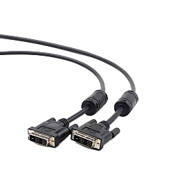 GEMBIRD CC-DVI-BK-6 Gembird kabel DVI monitorowy DVI-DM/DVI-DM (18+1) single link 1.8m black