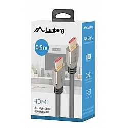 Lanberg CA-HDMI-30CU-0005-BK cable HDMI 0.5 m HDMI Type A (Standard) 8K 60Hz