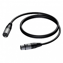 PROCAB CABLE MALE CONNECTOR XLR - FEMALE CONNECTOR XLR, 5 M