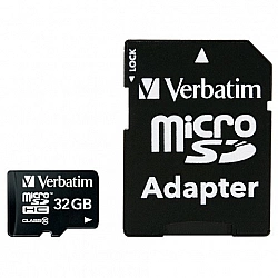 Verbatim Flash-Speicherkarte (microSDHC/SD-Adapter inbegriffen)