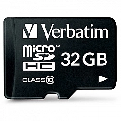 Verbatim Flash-Speicherkarte (microSDHC/SD-Adapter inbegriffen)