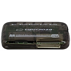 Esperanza EA117 card reader Black USB 2.0