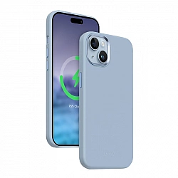 Crong Color Cover LUX Magnetic - Etui iPhone 15 Plus MagSafe (niebieski)