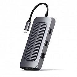 Satechi ST-UCMXAM laptop dock/port replicator USB 3.2 Gen 1 (3.1 Gen 1) Type-C Grey