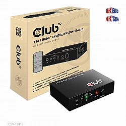 VIDEO SWITCH HDMI 3PORT/CSV-1381 CLUB3D