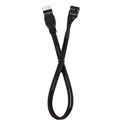 Premium sleeved front panel cable extension kit, black