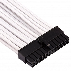 Premium sleeved 24-pin ATX cable (Gen 4) - white
