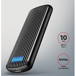 SSD ACC ENCLOSURE M.2 NVME/USB-C EEM2-SC AXAGON