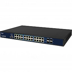 Switch smart managed 24 Port Gigabit 390W 24x PoE+ 4x SFP 48,30cm (19) - Switch - Kupferdraht (A194025)