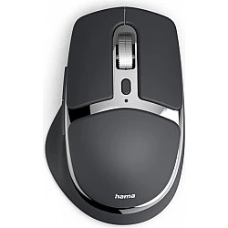 Hama Multi-Device-Maus WM-800, ergonomisch, Funk/Bluetooth®, Akku, Schwarz (00173096)
