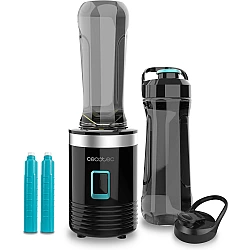 Standmixer Power Titanium 350 EasyGo (schwarz, 350 Watt, 2x 600ml Becher mit Tragegriff)