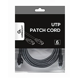 Patch cord Cat.6 UTP 5m black