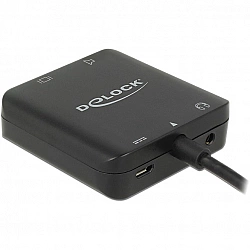 Delock Adapterkabel HDMI-A Stecker > HDMI + Audio Extractor 4K
