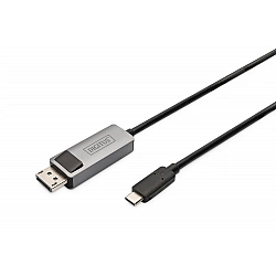 Digitus Bi-directional Adapter Cable DB-300334-020-S USB-C to DP USB-C Display Port
