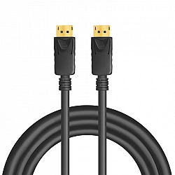 LogiLink DisplayPort 1.4 connection cable, 5.0 m, black DisplayPort plug DisplayPort plug, with lock