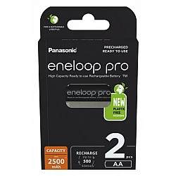 Turime | Rechargeable batteries PANASONIC ENELOOP PRO AA 2500 mAh 2 szt (BK-3HCDE/2CP) | ITwork sandėlyje!