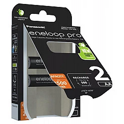 Turime | Rechargeable batteries PANASONIC ENELOOP PRO AA 2500 mAh 2 szt (BK-3HCDE/2CP) | ITwork sandėlyje!