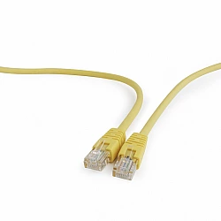 Patch cord cat.5e molded strain relief 50u 1m yellow