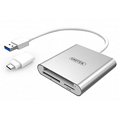 Unitek Kartenleser USB-C - SD, Micro SD, CompactFlash