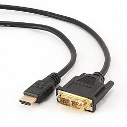 Gembird HDMI to DVI cable (Single Link) HDMI 19pin male DVI 18+1pin male HDMI to DVI-D 0.5 m