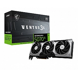 Graphics Card MSI NVIDIA GeForce RTX 5070 Ti 16 GB GDDR7 256 bit PCIE 5.0 16x Triple slot Fansink 1xHDMI 3xDisplayPort RTX5070TI16GVEN3XOC