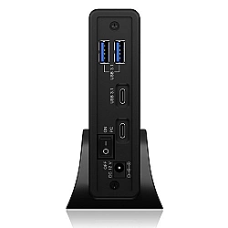 Obudowa IB-382H-C31 2,5/3,5 HDD z wbudowanym HUB 1xUSB-C, 2xUSB -A, 12V2A