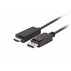 Lanberg DisplayPort to HDMI Cable CA-DPHD-11CC-0030-BK DisplayPort Male HDMI Male DP to HDMI 3 m