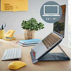 Leitz Ergo Cosy Adjustable Laptop Stand, 80% recycled plastic