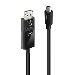 USB Adapterkabel 8K60, USB-C Stecker > DisplayPort Stecker schwarz, 2 Meter, + HDR