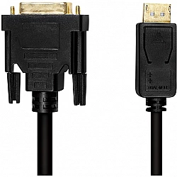 LogiLink Adapterkabel - DisplayPort (M) eingerastet zu DVI-D (M)