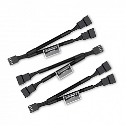 NA-SYC1 chromax.black Y-splitter cable set for fans - black