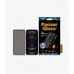 PanzerGlass Apple For iPhone 12/12 Pro Glass Black Case Friendly Privacy glass