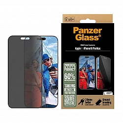 PanzerGlass ® Privacy Screen Protector iPhone 16 Pro Max Ultra-Wide Fit Clear screen protector Apple 1 pc(s)