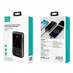 USAMS POWERBANK PB58 10000MAH 22.5W QC3.0+PD FAST CHARGE CZARNY /BLACK 10KCD16101 (US-CD161)