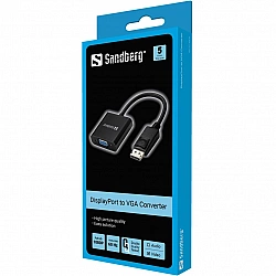 SANDBERG Adapter DisplayPort>VGA - VGA-Adapter - DisplayPort (M)