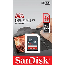 Ultra 32GB SDHC Mem Card 100MB-s, 32 GB, SDHC, Class 10, UHS-I, 100 MB-s, Class 1