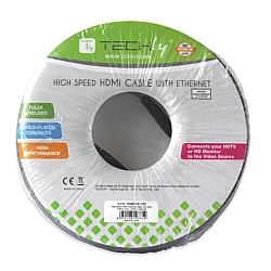 Techly 10m High Speed ​​HDMI Cable with Ethernet A/A M/M White ICOC HDMI-4-100WH