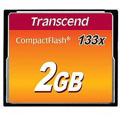 TS2GCF133, 2 GB, compact flash, MLC, 50 MB-s, 20 MB-s, black