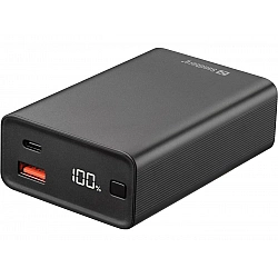 Sandberg Travel Powerbank 20000 PD65W - 20000 mAh - Lithium-Ion (Li-Ion) - Power Delivery - Black