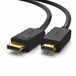 Ugreen 10203 video cable adapter 3 m DisplayPort HDMI Black