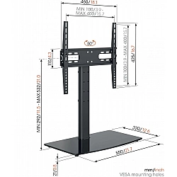 Vogels | Desk Mount | MS3085-A1 Table-Top Stand Medium | Full motion | 32-65 