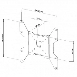 Wall mount for TV LCD/L ED 13-37inch 35kg VESA